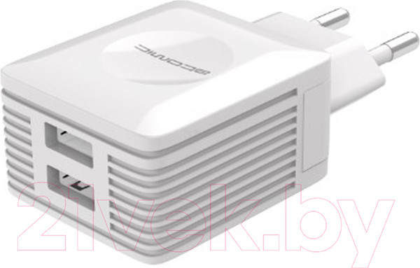 Изображение товара Зарядное устройство сетевое Atomic U500 2USB-A 2.1A с кабелем Lightning 10.160 (белый)