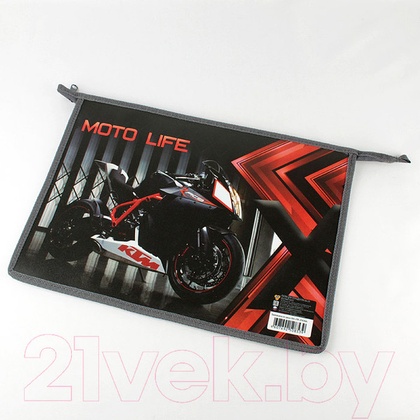 Изображение товара Папка для тетрадей Пчелка Красный мото / ПМ-А4-29