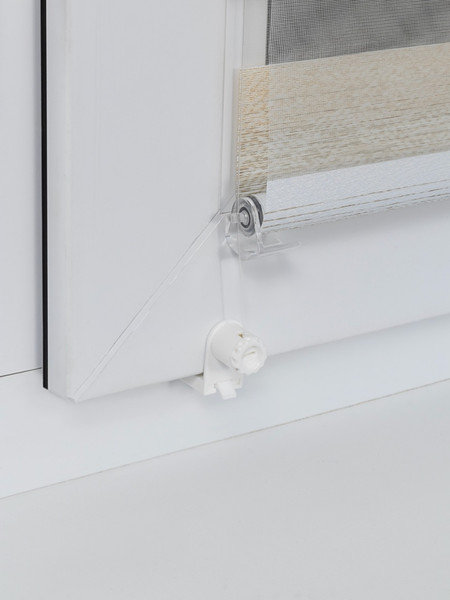 Изображение товара Рулонная штора Lm Decor Дабл ДН LB 55-01 52x160 (белый/бежевый)