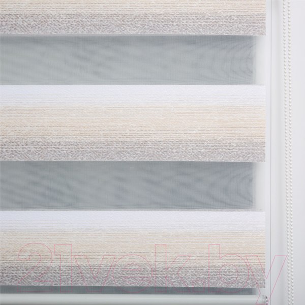 Изображение товара Рулонная штора Lm Decor Дабл ДН LB 55-02 57x160 (бежевый/серый)