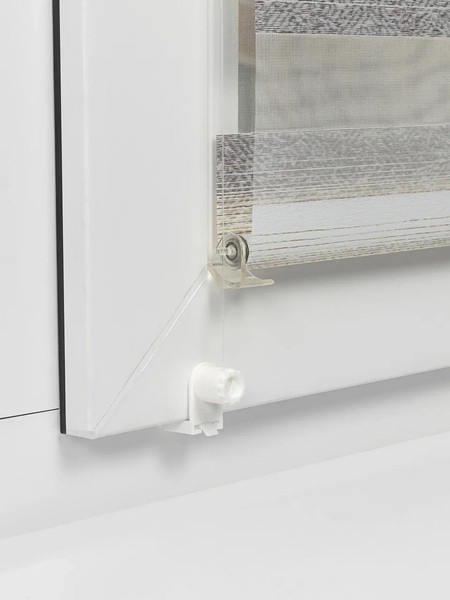 Изображение товара Рулонная штора Lm Decor Дабл ДН LB 55-02 90x160 (бежевый/серый)