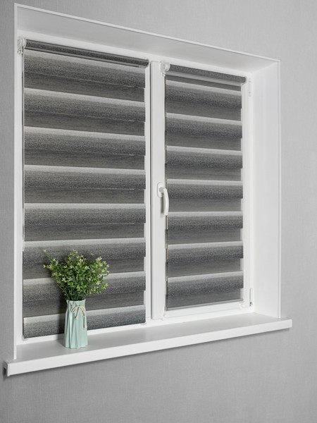 Изображение товара Рулонная штора Lm Decor Дабл ДН LB 55-04 57x160 (серый)