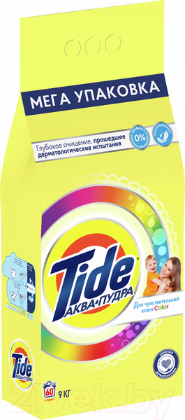 Изображение товара Стиральный порошок Tide Для чувствительной кожи (автомат, 9кг)