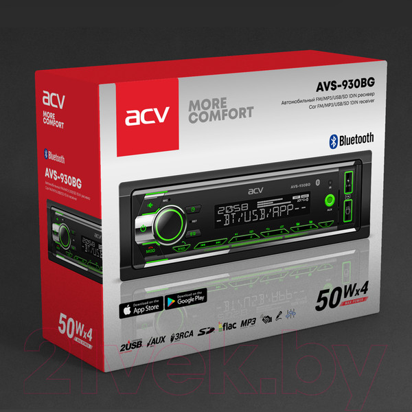 Изображение товара Бездисковая автомагнитола ACV AVS-930BG