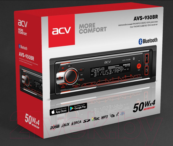 Изображение товара Бездисковая автомагнитола ACV AVS-930BR