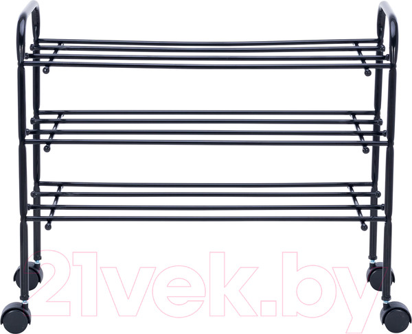 Изображение товара Полка для обуви Импэкс Leset Комо 3 с колесами (черный)