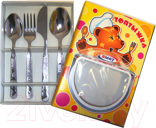 Изображение товара Набор столовых приборов Amet Топтыжка 1с31