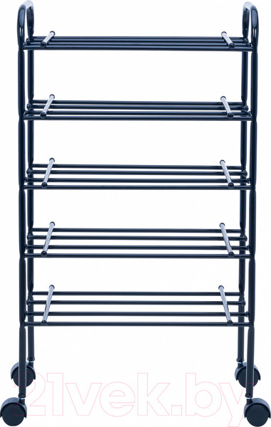 Изображение товара Полка для обуви Импэкс Leset Комо 5 с колесами (черный)