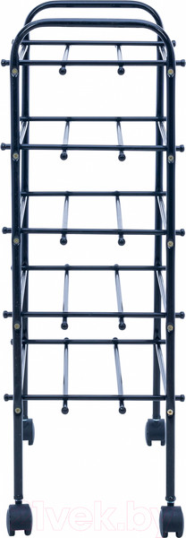 Изображение товара Полка для обуви Импэкс Leset Комо 5 с колесами (черный)