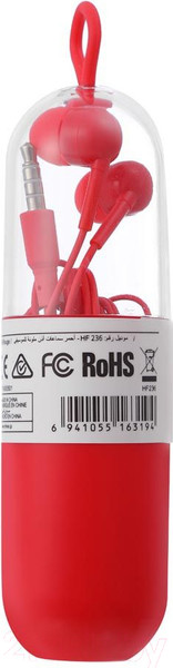 Изображение товара Наушники-гарнитура Miniso Colorful Music / 3194 (красный)