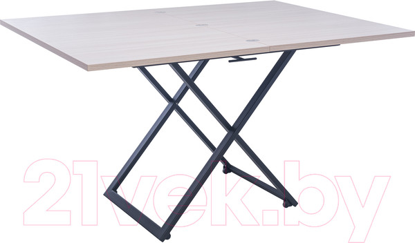 Изображение товара Стол-трансформер Импэкс Leset Манхэттен (черный муар/шимо светлый)