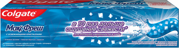 Изображение товара Зубная паста Colgate Макс Фреш с освежающими кристаллами. Взрывная мята (100мл)