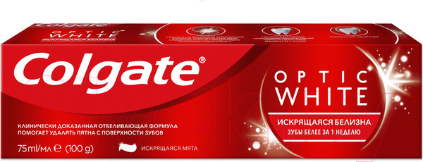 Изображение товара Зубная паста Colgate Optic White (75мл)