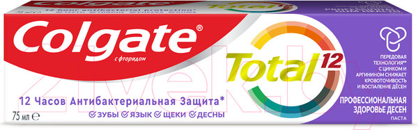 Изображение товара Зубная паста Colgate Total 12 Pro-Gum Health (75мл)