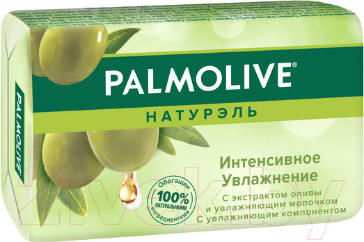Изображение товара Мыло твердое Palmolive Натурэль Интенсивное увлажнение. Олива и Увлажняющее молочко (90г)