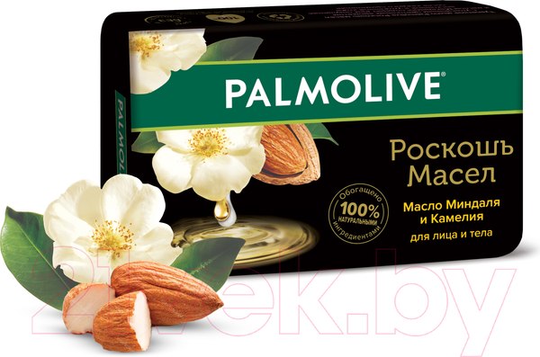 Изображение товара Мыло твердое Palmolive Роскошь масел. Масло миндаля и камели (90г)