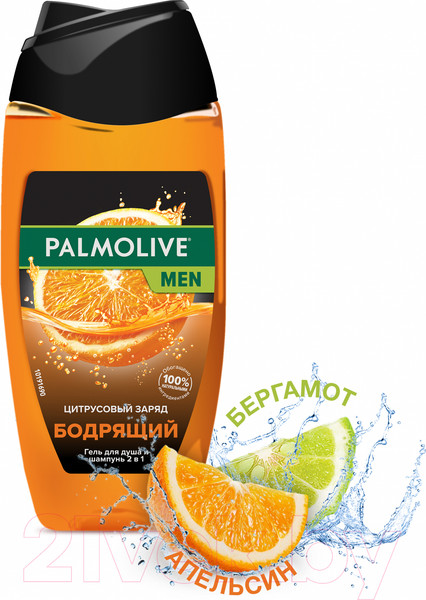 Изображение товара Гель для душа Palmolive Men 2 в 1. Цитрусовый Заряд (250мл)