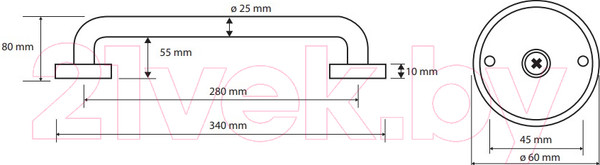 Изображение товара Поручень Bemeta 106107011