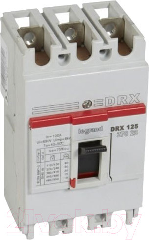 Изображение товара Выключатель автоматический Legrand DRX 125/30A 3P 36KA / 27063