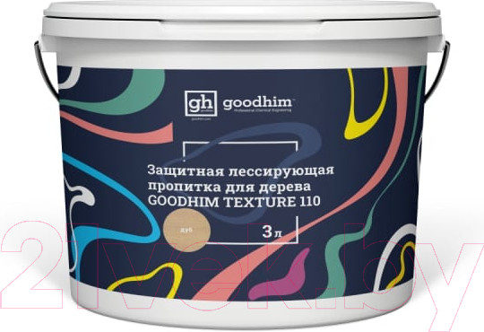 Изображение товара Пропитка для дерева GoodHim Texture 110 лессирующая для дерева (дуб, 3л)