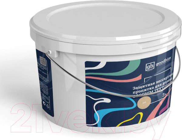 Изображение товара Пропитка для дерева GoodHim Texture 110 лессирующая для дерева (дуб, 3л)