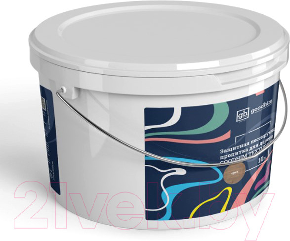 Изображение товара Пропитка для дерева GoodHim Texture 110 лессирующая для дерева (орех, 3л)