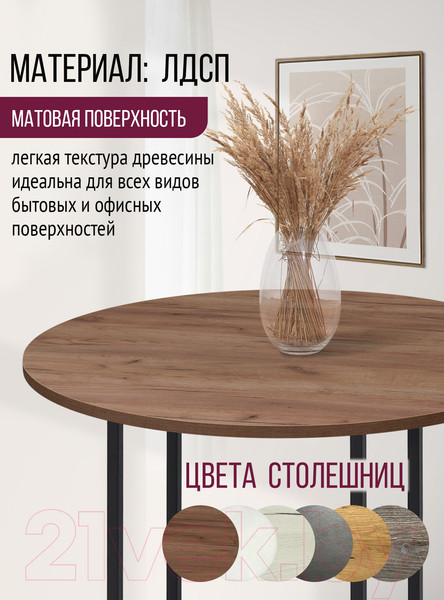 Изображение товара Столешница для стола Millwood D90 (дуб табачный Craft)