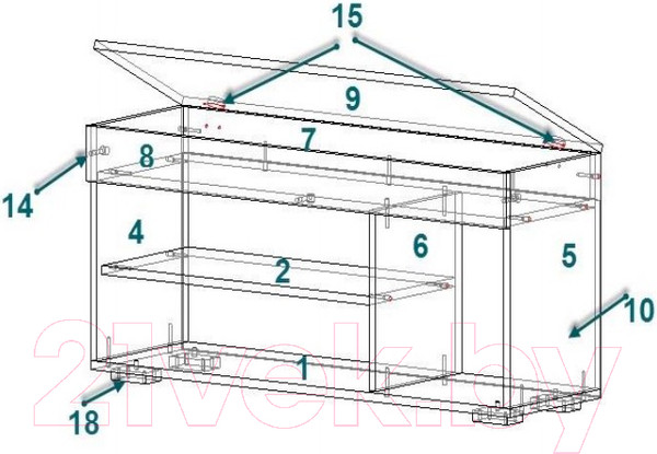 Изображение товара Тумба в прихожую Премиум София-4 (дуб сонома/белый)