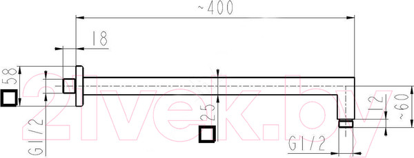 Изображение товара Излив Armatura KFA 835-040-00-BL
