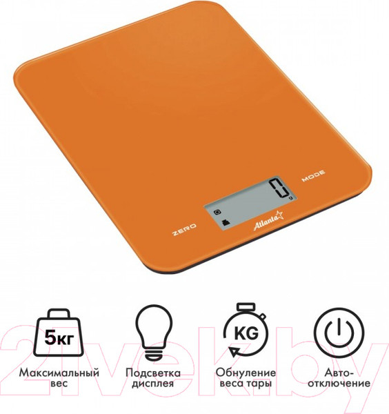 Изображение товара Кухонные весы Atlanta АТН-6197 (оранжевый)