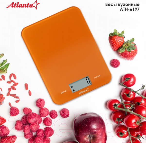 Изображение товара Кухонные весы Atlanta АТН-6197 (оранжевый)