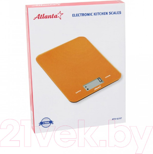 Изображение товара Кухонные весы Atlanta АТН-6197 (оранжевый)
