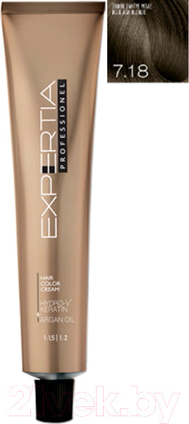 Изображение товара Крем-краска для волос Farcom Expertia Professionel 7.18 (100мл, русый пепельно-жемчужный)