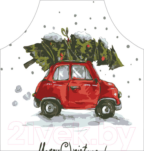 Изображение товара Кухонный фартук JoyArty Елка спешит праздновать / ap-20069