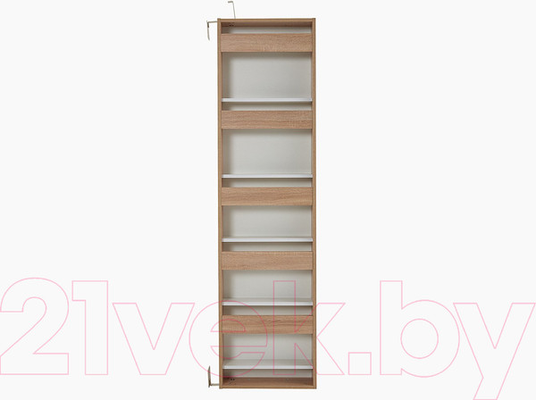 Изображение товара Шкаф для обуви ТриЯ Тип 16 с зеркалом (дуб сонома/белая шагрень)