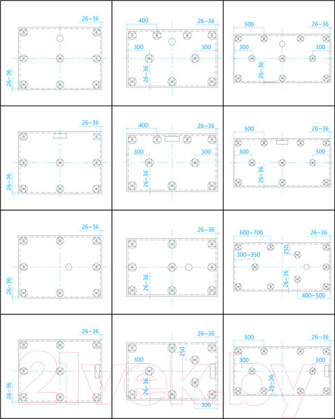 Изображение товара Ножки опорные RGW 03230111-31