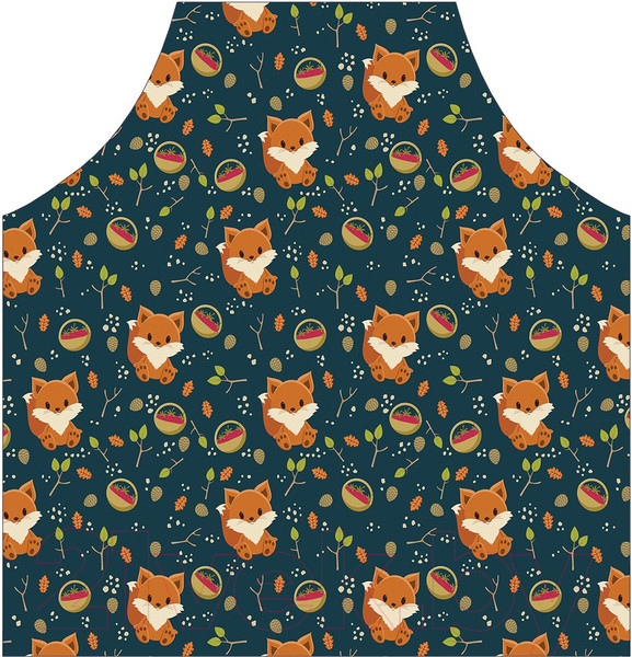 Изображение товара Кухонный фартук JoyArty Лисички в лесу / ap-73973