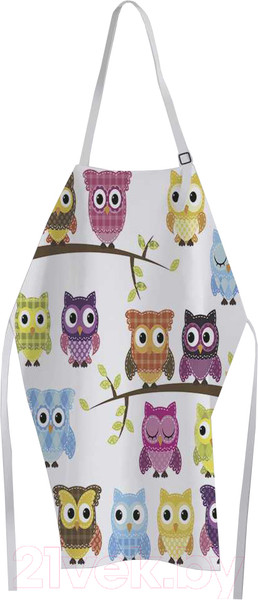 Изображение товара Кухонный фартук JoyArty Сонные совы / ap-10818