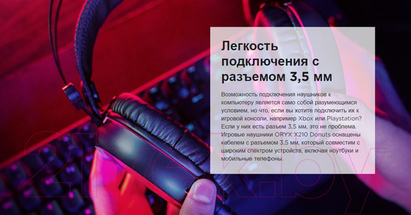 Изображение товара Наушники-гарнитура Niceboy Oryx X210 Donuts