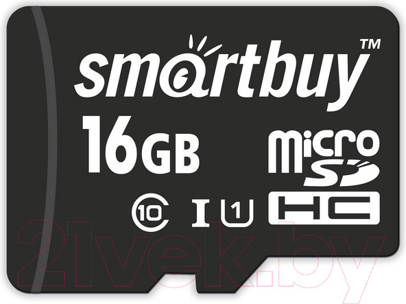 Изображение товара Карта памяти SmartBuy MicroSDHC (Class 10) 16GB (SB16GBSDCL10-00)