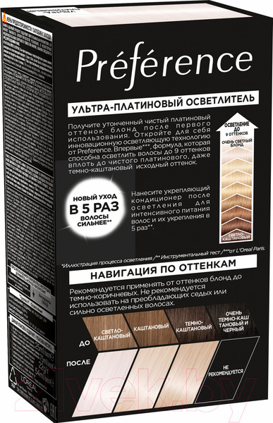Изображение товара Гель-краска для волос L'Oreal Paris Preference 950 (ультра-платиновый )