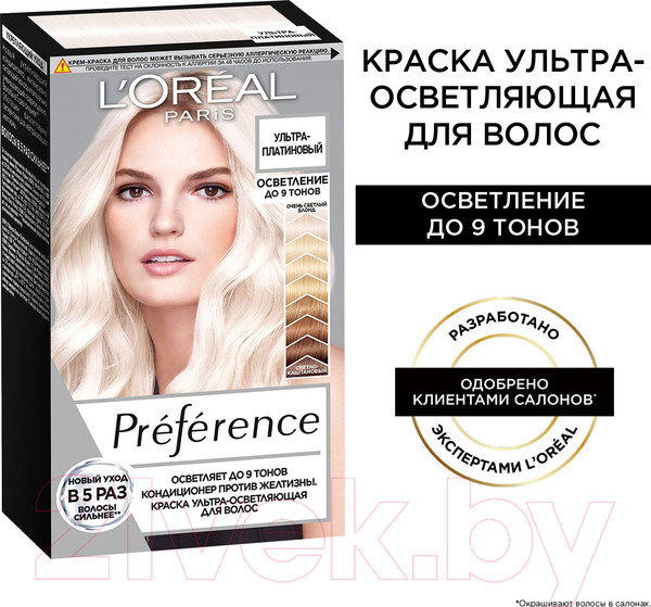 Изображение товара Гель-краска для волос L'Oreal Paris Preference 950 (ультра-платиновый )