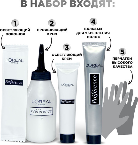 Изображение товара Гель-краска для волос L'Oreal Paris Preference 950 (ультра-платиновый )