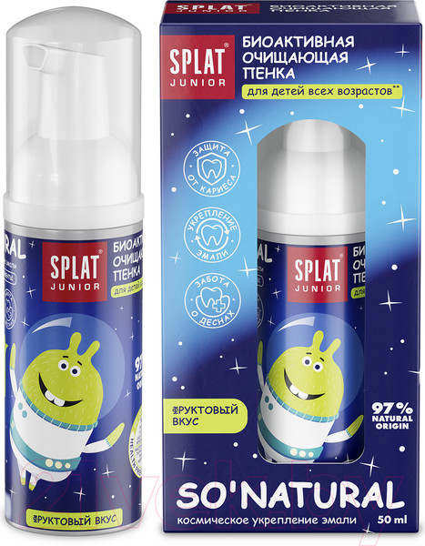 Изображение товара Ополаскиватель для полости рта Splat Пенка Кальций и молочные ферменты (50мл)