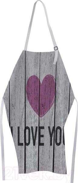 Изображение товара Кухонный фартук JoyArty Сердце на деревянном фоне / ap-46203