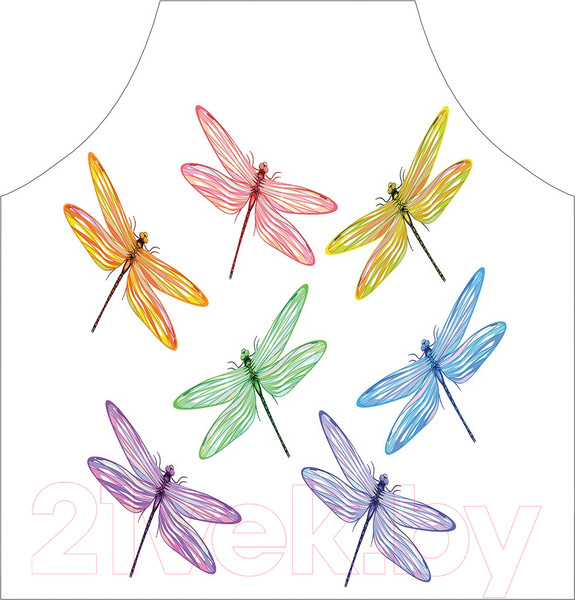 Изображение товара Кухонный фартук JoyArty Стрекозы во всей красе / ap-18343