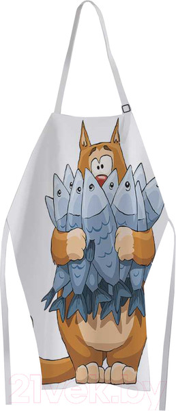 Изображение товара Кухонный фартук JoyArty Кошачий букет / ap-15553