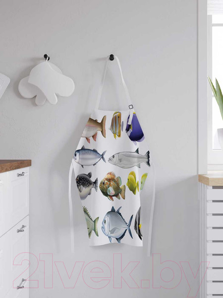 Изображение товара Кухонный фартук JoyArty Рыбная компания / ap-20590