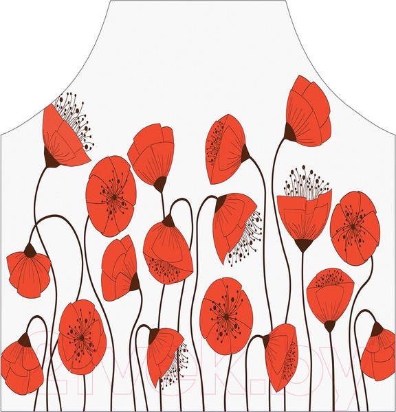 Изображение товара Кухонный фартук JoyArty Маки сплетники / ap-11909