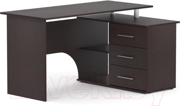 Изображение товара Письменный стол Сокол-Мебель КСТ-09 (правый, венге)